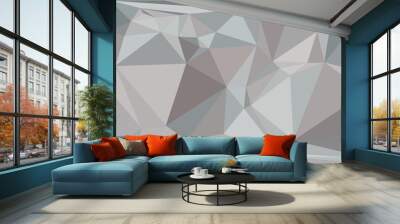 Abstract grey geometric triangle background. Vector Illustration. Wall mural