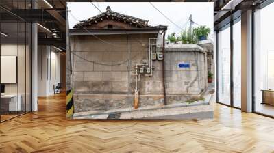 an old Korean house with a city gas connection Wall mural