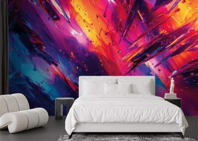 abstract background with squares Wall mural