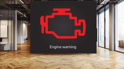 Engine warning lights Wall mural