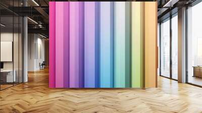 Rainbow striped background, burst of color and energy Wall mural