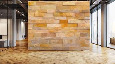 Rustic charm of a textured stone wall, inspiration for design and architecture unveiling Wall mural