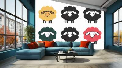 A set of sheep Wall mural