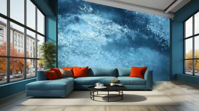 blue water texture surface Wall mural