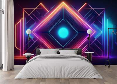 abstract glowing background Wall mural