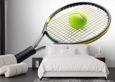 tennis racket with ball Wall mural