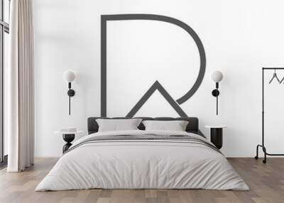 letters pa or ra home design logo Wall mural