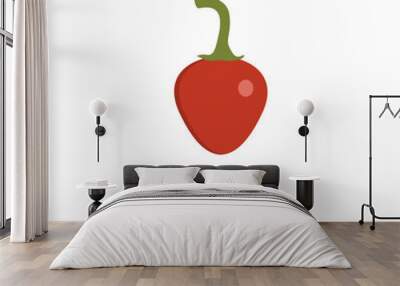 bola pepper flat design vector illustration Wall mural