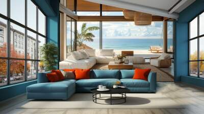 living room with a view Wall mural