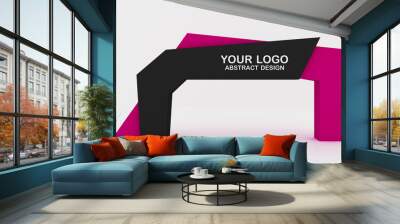 Exhibition stand Gate entrance 3D illustration with for mock up event display, arch design. 3d rendering. Wall mural