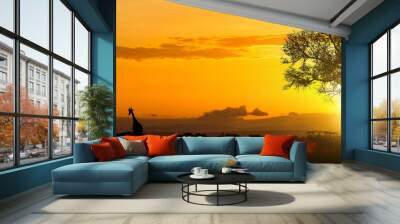 african safari adventure header Wall mural