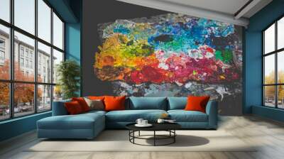 paint palette Wall mural