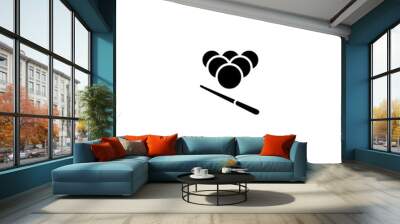 Billiards vector isolated icon illustration. Billiards icon Wall mural