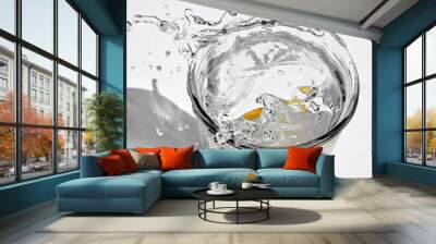 fresh clean water in a transparent glass Wall mural