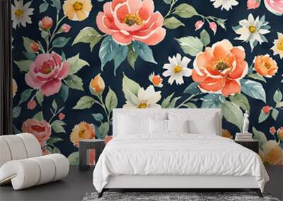 Flower background  Wall mural