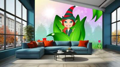 bud with elf Wall mural