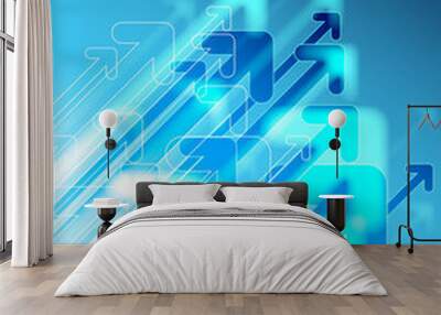 Abstract technology background Wall mural