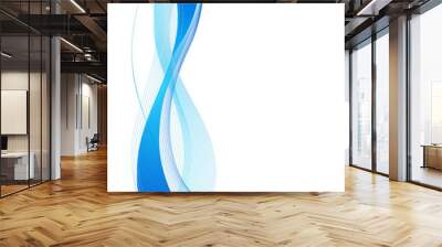 Blue abstract composition Wall mural