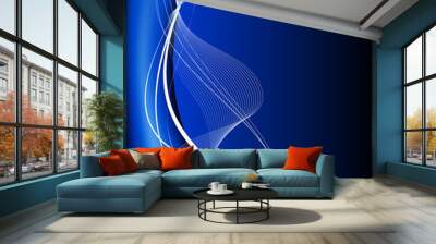 Vector blue abstract background Wall mural