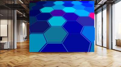 hexagonal background Wall mural