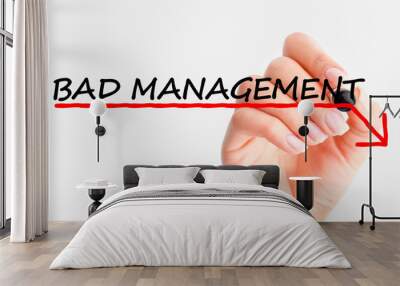 bad management Wall mural