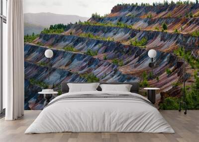 Copper and gold mine Wall mural