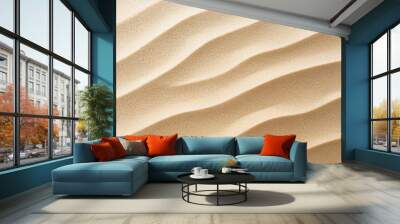 beach sand background with wave natural pattern and gradient Wall mural