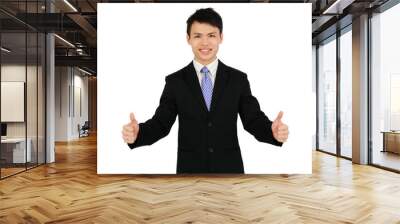 an asian executive giving two thumbs up Wall mural