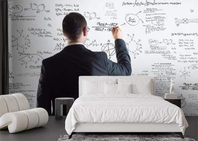 physics and chemistry over a big whiteboard Wall mural