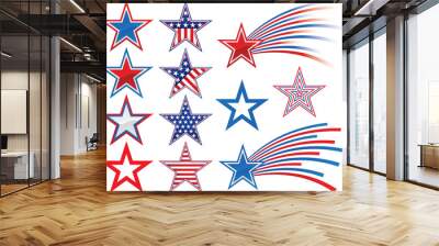 Various Stars to add to your designs Wall mural