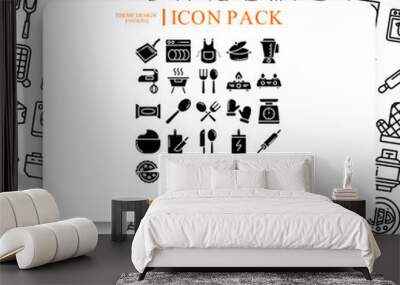 Cooking Icon Pack Wall mural