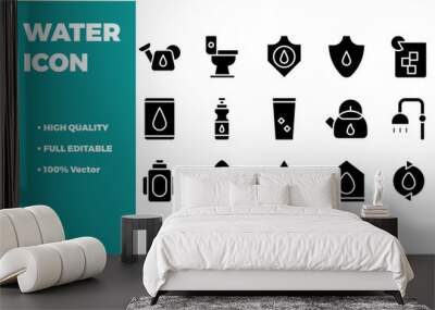 Water Icon Pack Wall mural