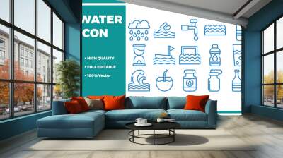 Water Icon Pack Wall mural