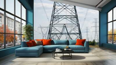 High Voltage Towers Wall mural