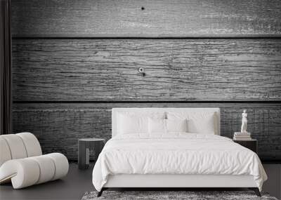 Black and White Wood Texture for Background. Wall mural