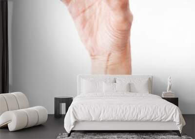 Man hand gestures isolated over the white background. Zombie Hands. Wall mural