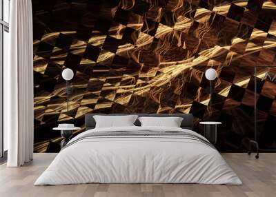 abstract background - racing theme, red and gold palette Wall mural