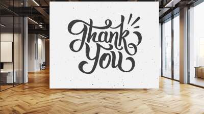 Thank You hand drawn lettering Wall mural