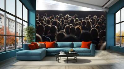 audience at the theater Wall mural