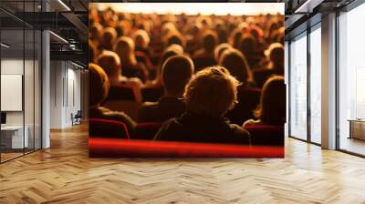 audience watching theater play Wall mural