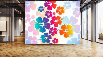 abstract tropical background Wall mural