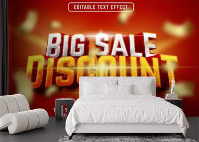 Big sale discount 3d text effect premium vectors Wall mural