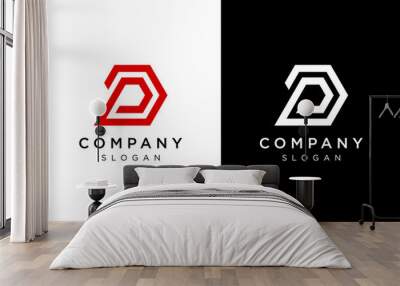 PD logo simple modern Wall mural