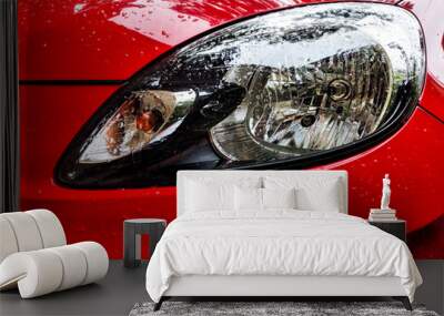 car headlight detail Wall mural