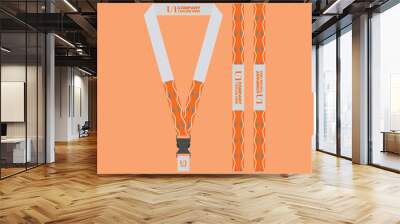 event lanyard keychain for company business id card Wall mural