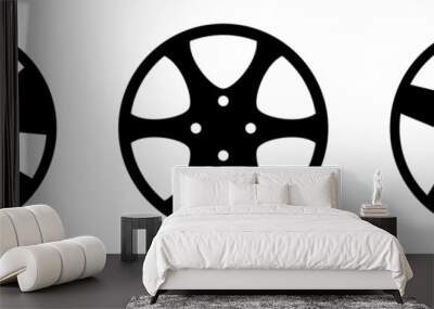 car wheel velg icon Wall mural