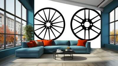 car wheel velg icon Wall mural