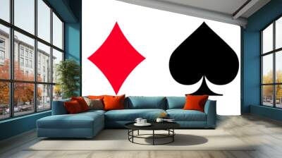 rummy card icon template Wall mural