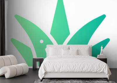 grass gradient icon Wall mural