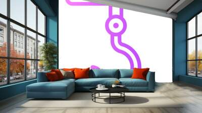 hook gradient icon Wall mural